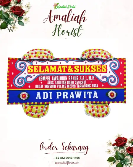 Papan Bunga Ucapan Selamat Prabumulih